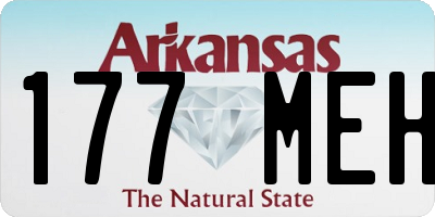 AR license plate 177MEH