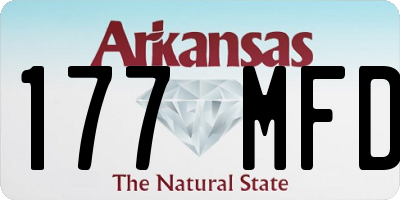 AR license plate 177MFD