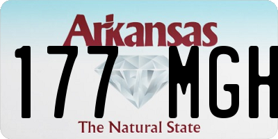 AR license plate 177MGH