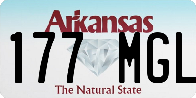 AR license plate 177MGL