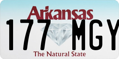AR license plate 177MGY