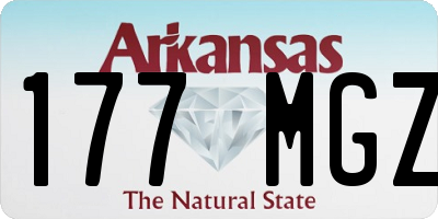 AR license plate 177MGZ