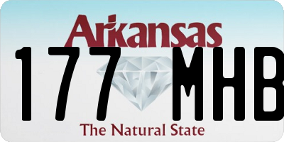 AR license plate 177MHB