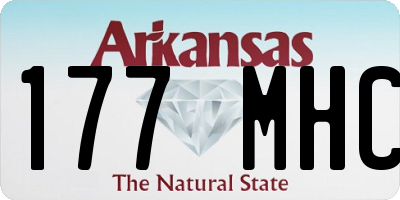 AR license plate 177MHC