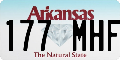 AR license plate 177MHF
