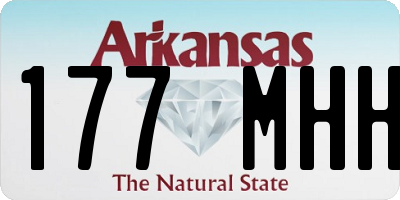 AR license plate 177MHH