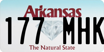 AR license plate 177MHK