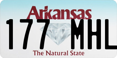 AR license plate 177MHL