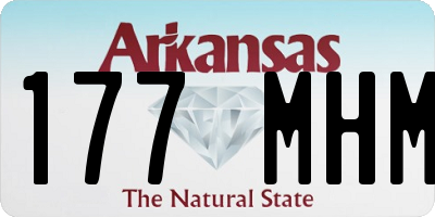AR license plate 177MHM
