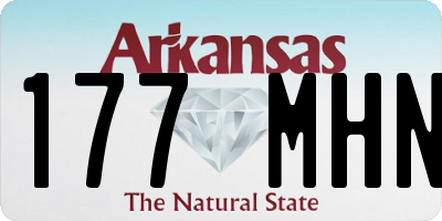 AR license plate 177MHN