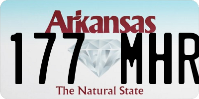 AR license plate 177MHR