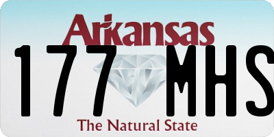 AR license plate 177MHS