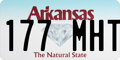 AR license plate 177MHT