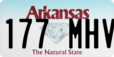 AR license plate 177MHV