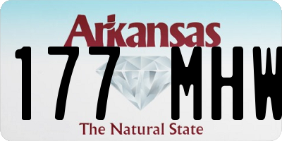 AR license plate 177MHW