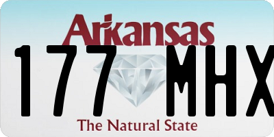 AR license plate 177MHX