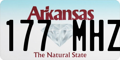 AR license plate 177MHZ