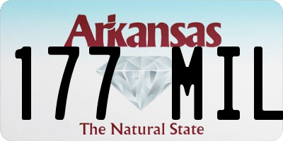 AR license plate 177MIL
