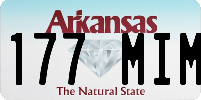 AR license plate 177MIM
