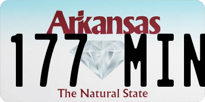 AR license plate 177MIN