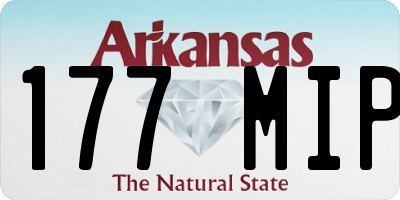 AR license plate 177MIP
