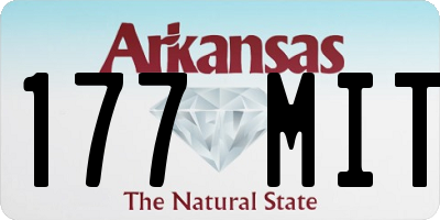 AR license plate 177MIT