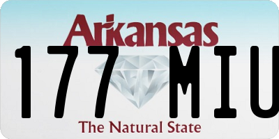 AR license plate 177MIU