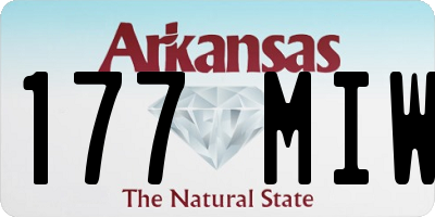 AR license plate 177MIW