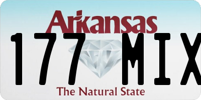 AR license plate 177MIX