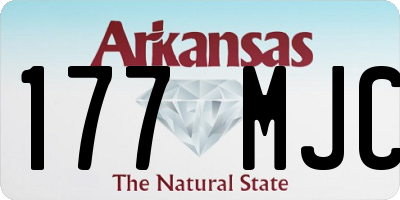 AR license plate 177MJC