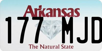 AR license plate 177MJD