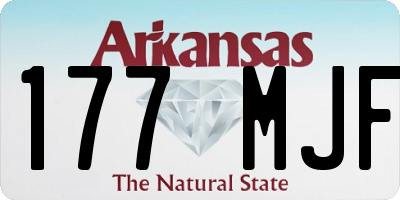 AR license plate 177MJF