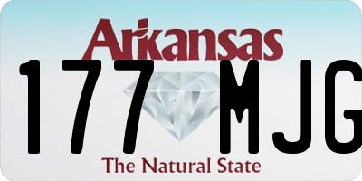 AR license plate 177MJG