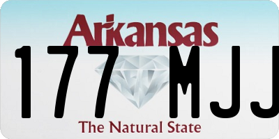AR license plate 177MJJ