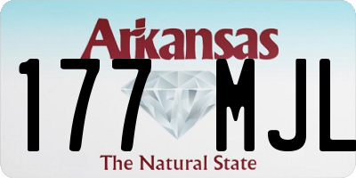 AR license plate 177MJL