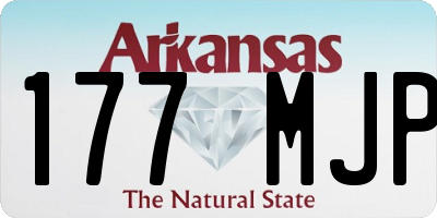 AR license plate 177MJP