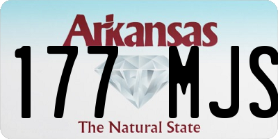 AR license plate 177MJS