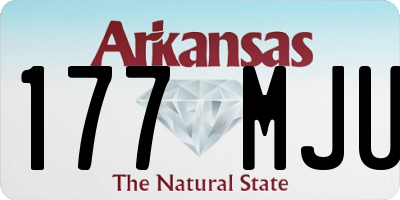 AR license plate 177MJU