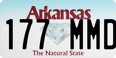 AR license plate 177MMD