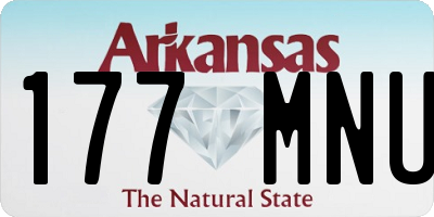 AR license plate 177MNU