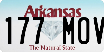 AR license plate 177MOV