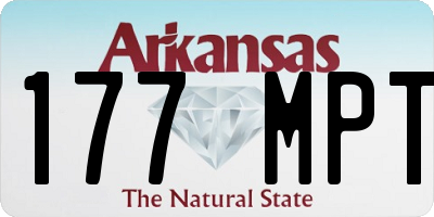 AR license plate 177MPT