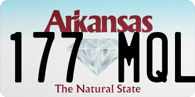AR license plate 177MQL