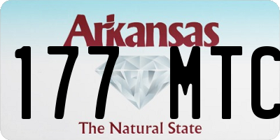 AR license plate 177MTC
