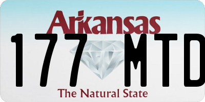 AR license plate 177MTD