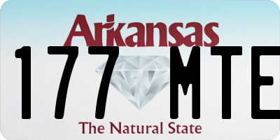 AR license plate 177MTE