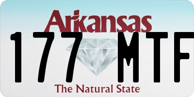 AR license plate 177MTF