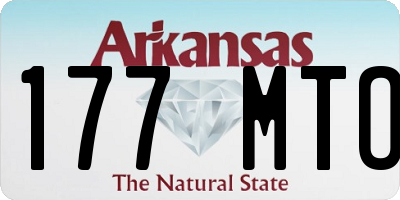 AR license plate 177MTO