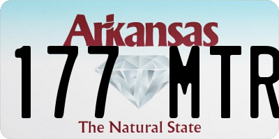 AR license plate 177MTR