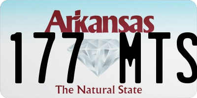 AR license plate 177MTS